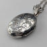 Vintage Sterling Silver Oval Locket Pendant 4.3g with Necklace